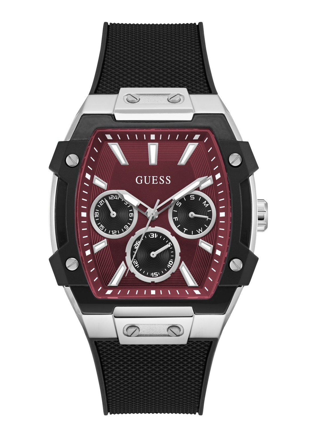 GUESS Phoenix horloge GW0956G1 - voorkant zilver