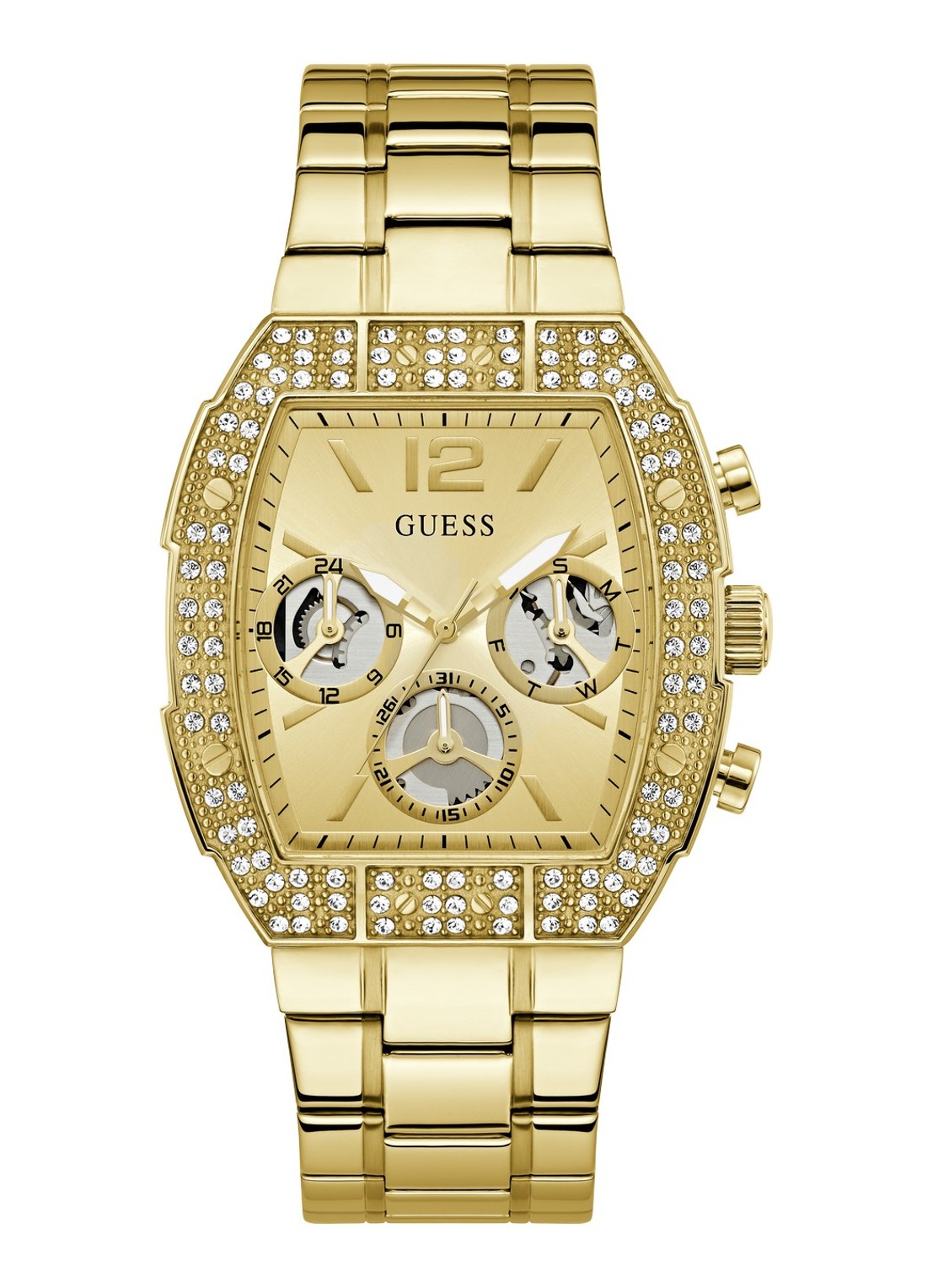 GUESS Phoenix Quantum horloge GW1068G2 - voorkant 3 goud