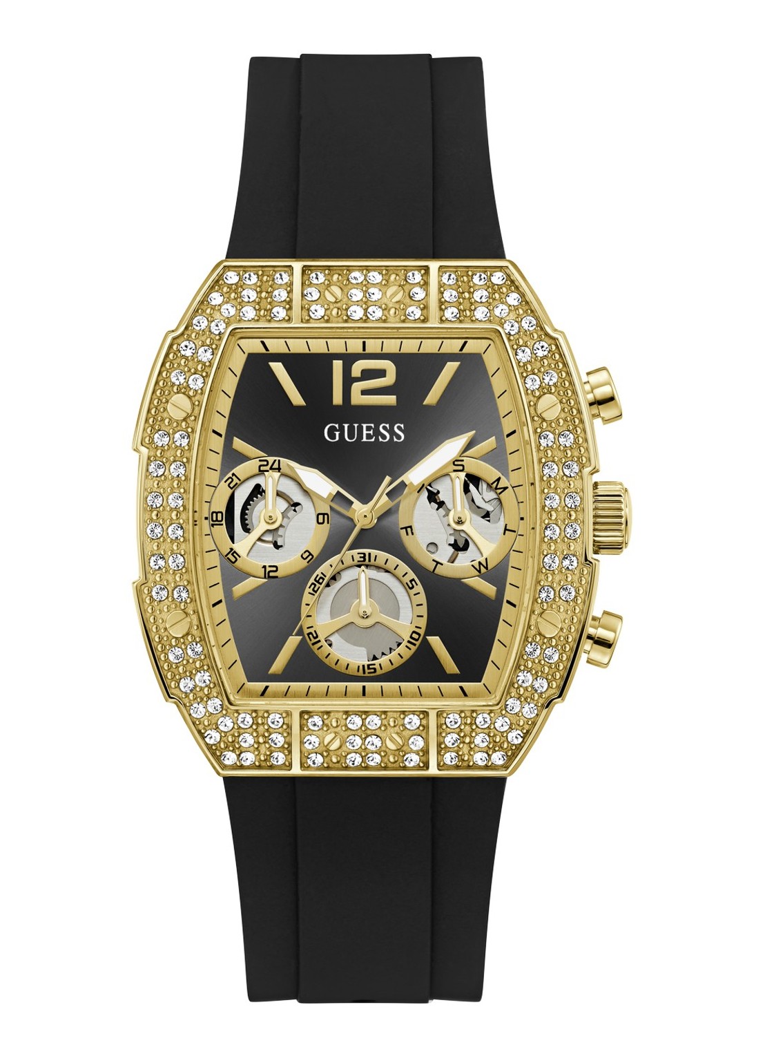 GUESS Phoenix Quantum horloge GW1069G2 - voorkant 4 goud