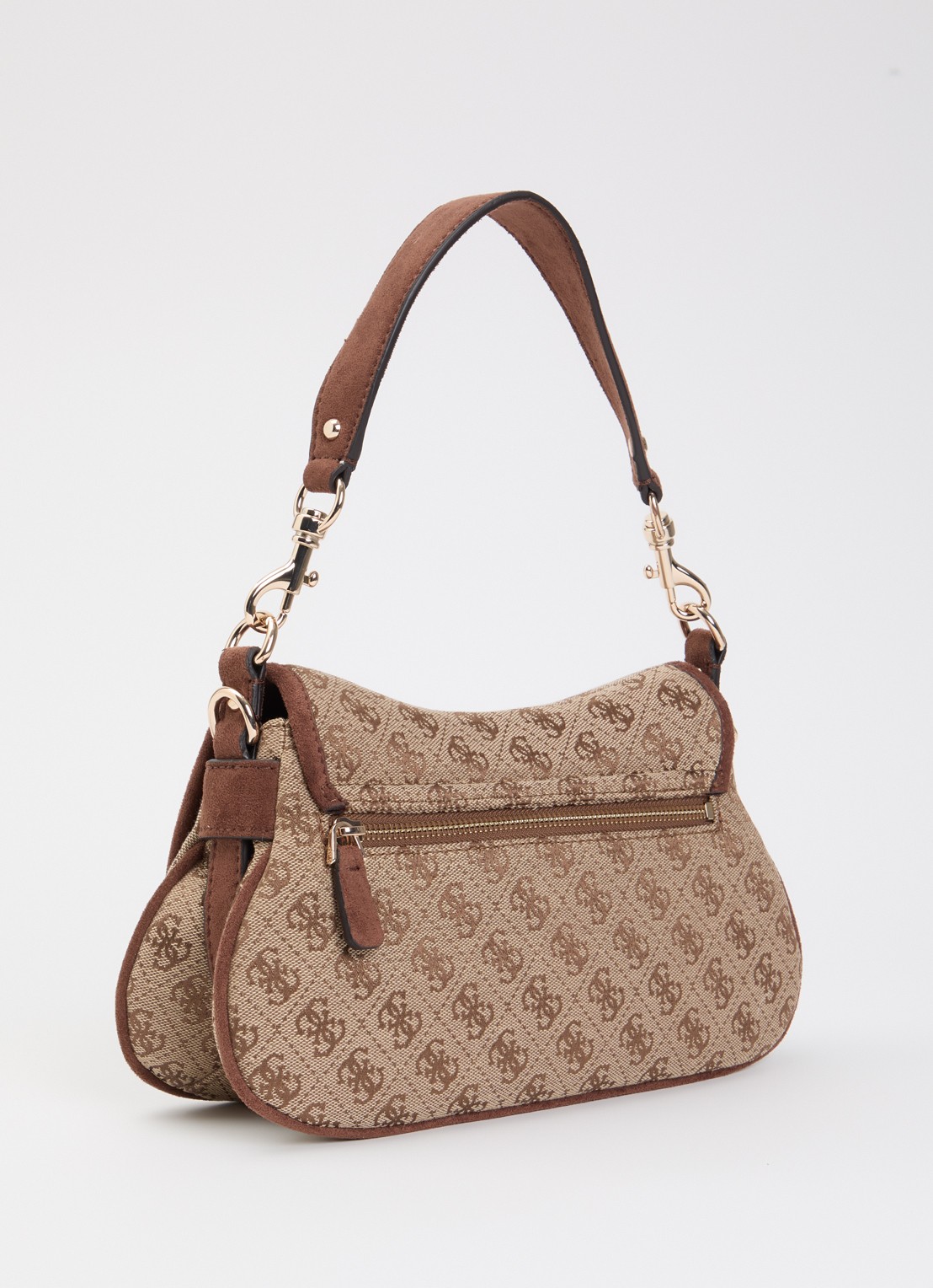 GUESS Samantha crossbodytas met logoprint - achterkant 5 beige