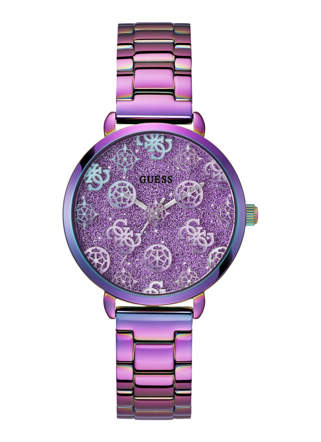 GUESS Sugarplum horloge GW0670L3  - voorkant 4 paars