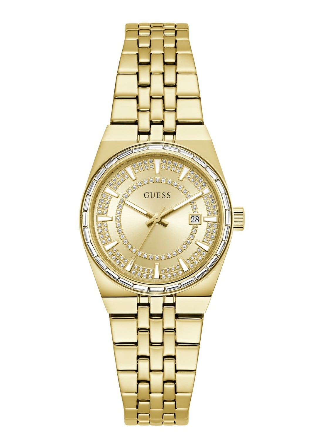 GUESS Vera horloge GW1119L2 - voorkant 2 goud