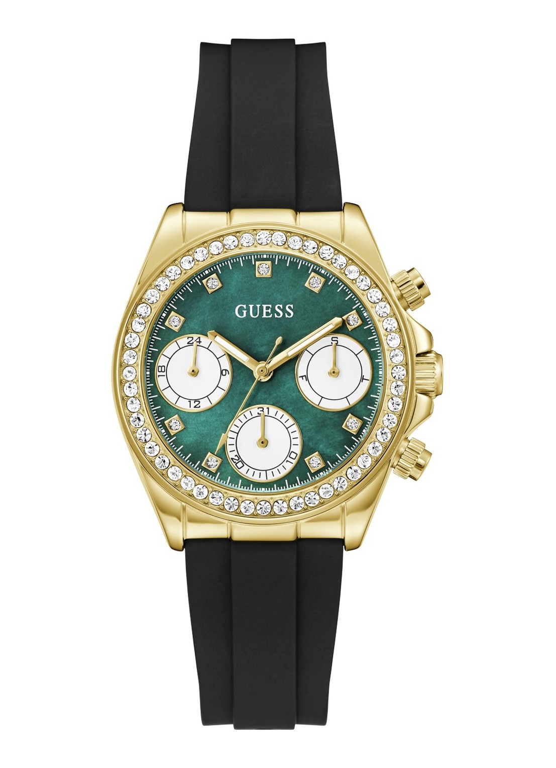 GUESS Victoria horloge GW1038L2 - voorkant 3 goud