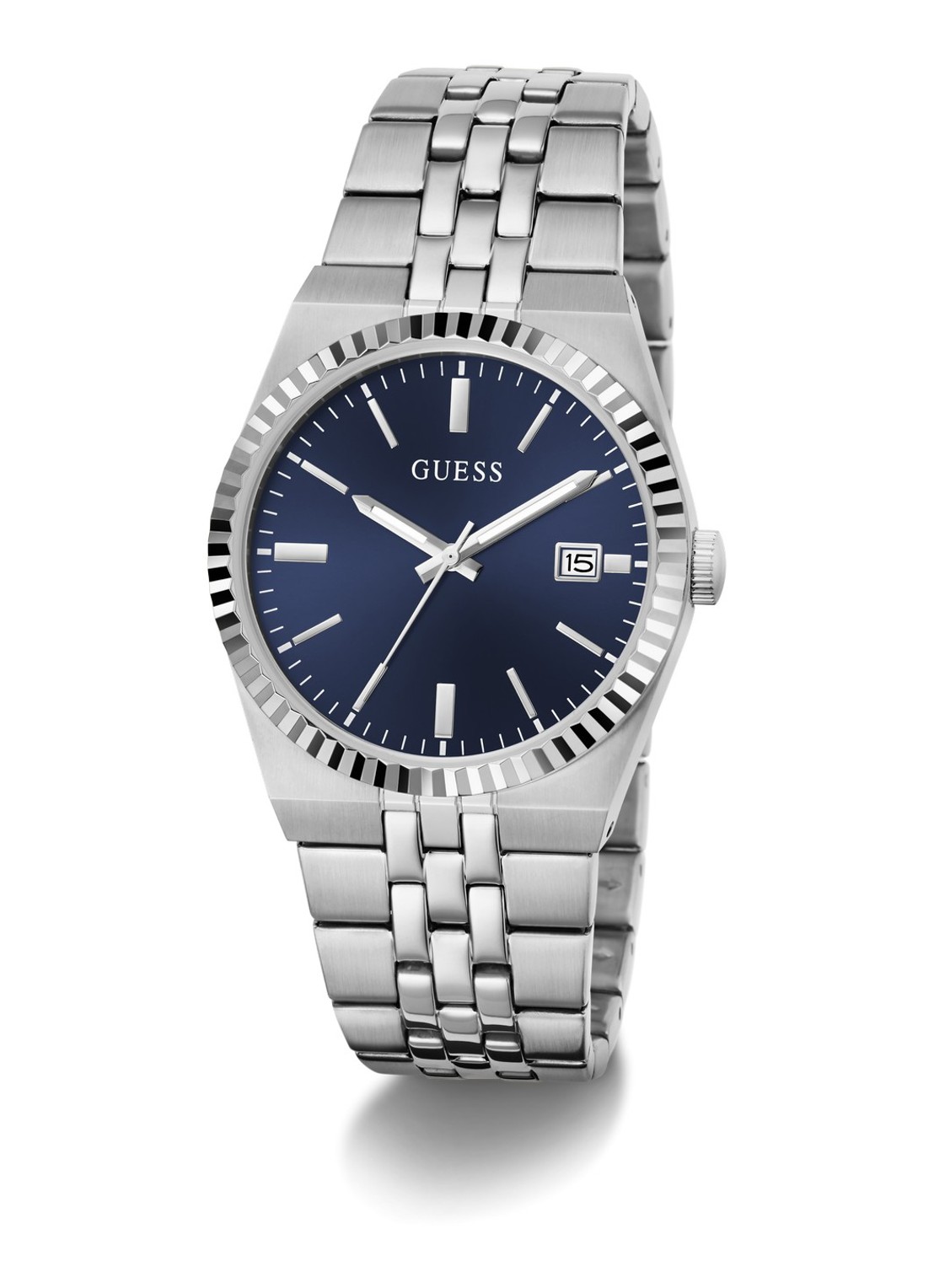GUESS Vincent horloge GW1153G1 - detail zilver