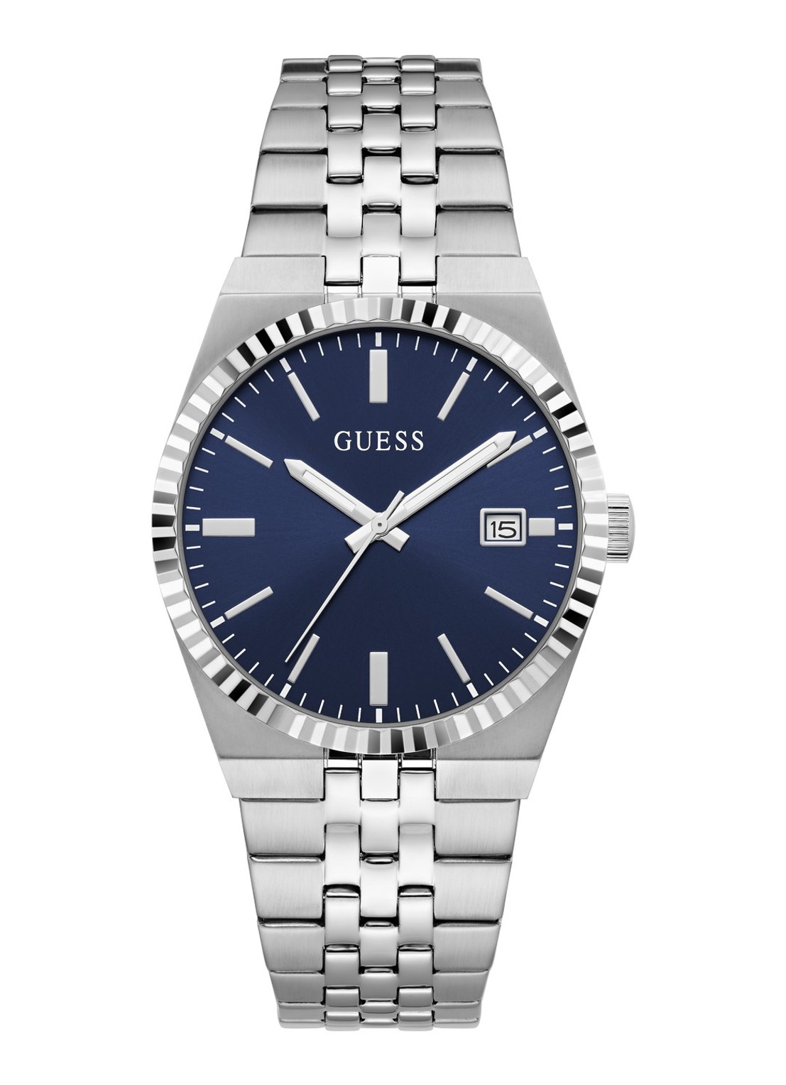 GUESS Vincent horloge GW1153G1 - voorkant 2 zilver