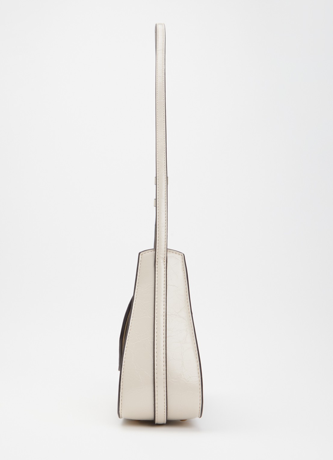 GUESS Xena schoudertas van leer - detail 2 beige