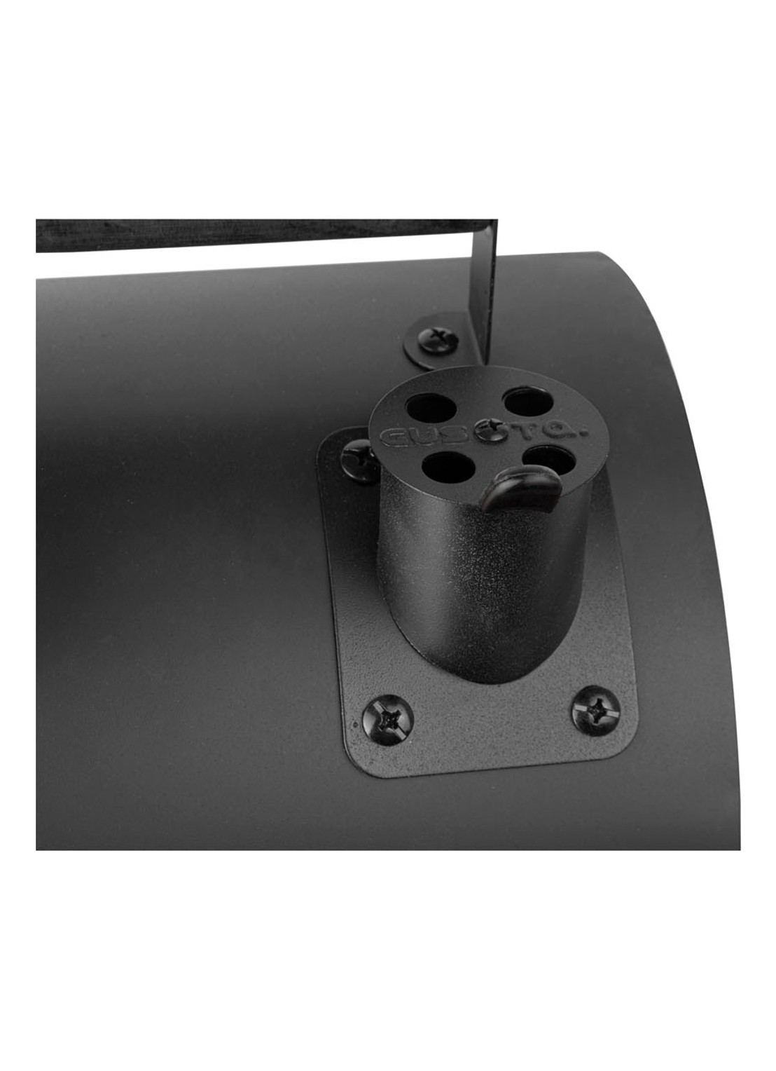 Gusta Smoker & Grill King 2-in-1 rookoven & houtskool barbecue - voorkant 2 zwart