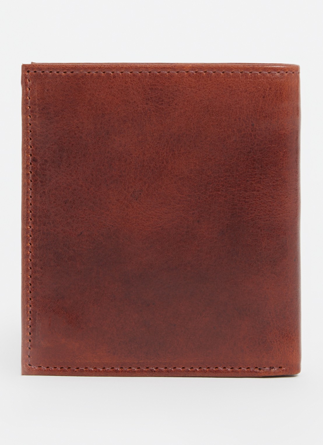 H.J. de Rooy Amsterdam Billfold portemonnee van leer - achterkant 3 kastanjebruin