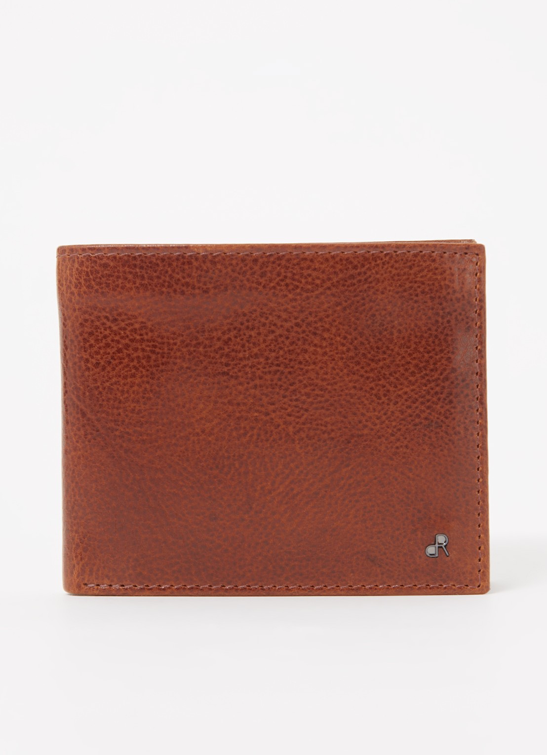 H.J. de Rooy Amsterdam Billfold portemonnee van leer - voorkant cognac