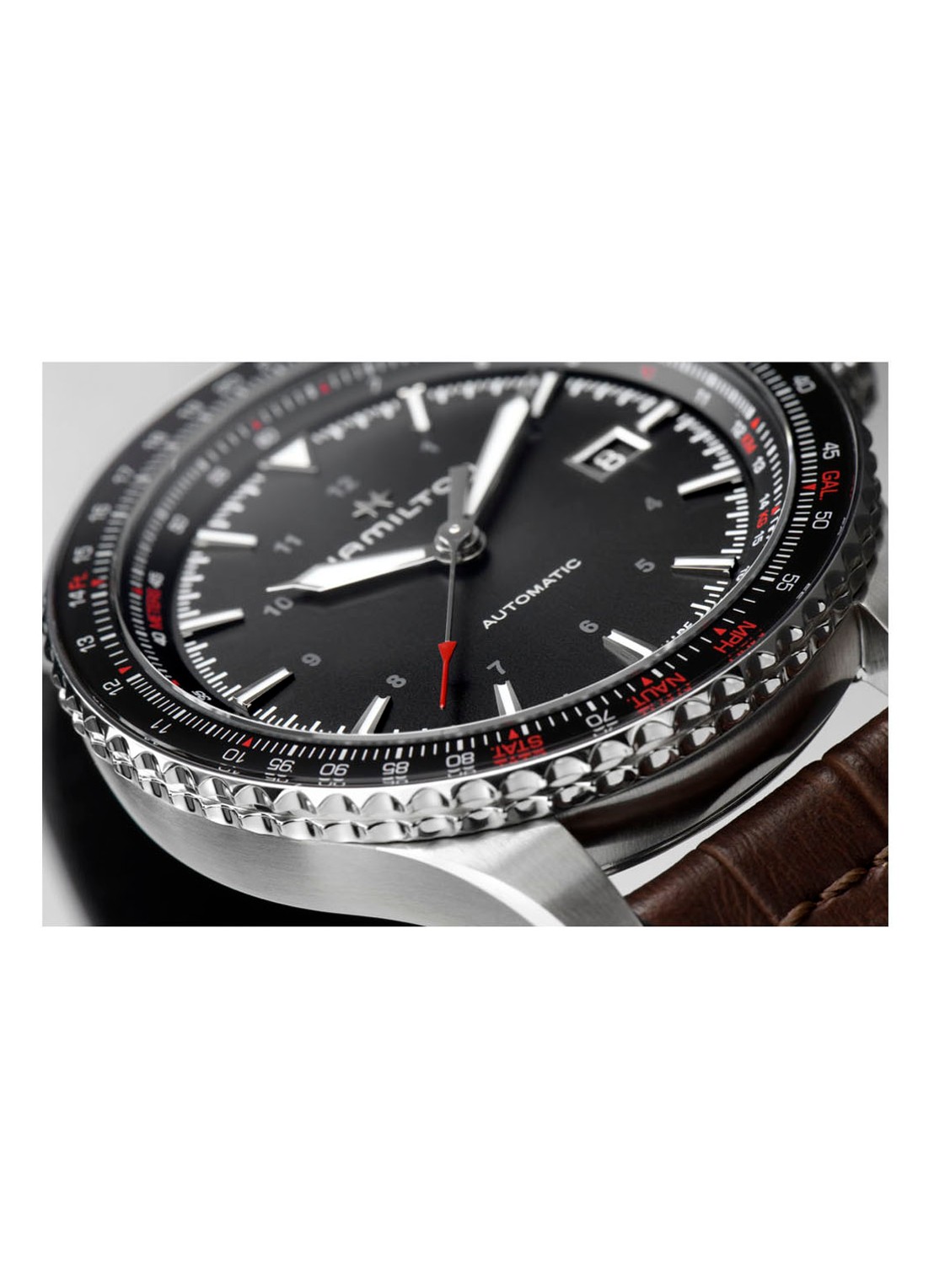 Hamilton Khaki Aviation Converter Automaat horloge H76615530 - detail 5 zilver