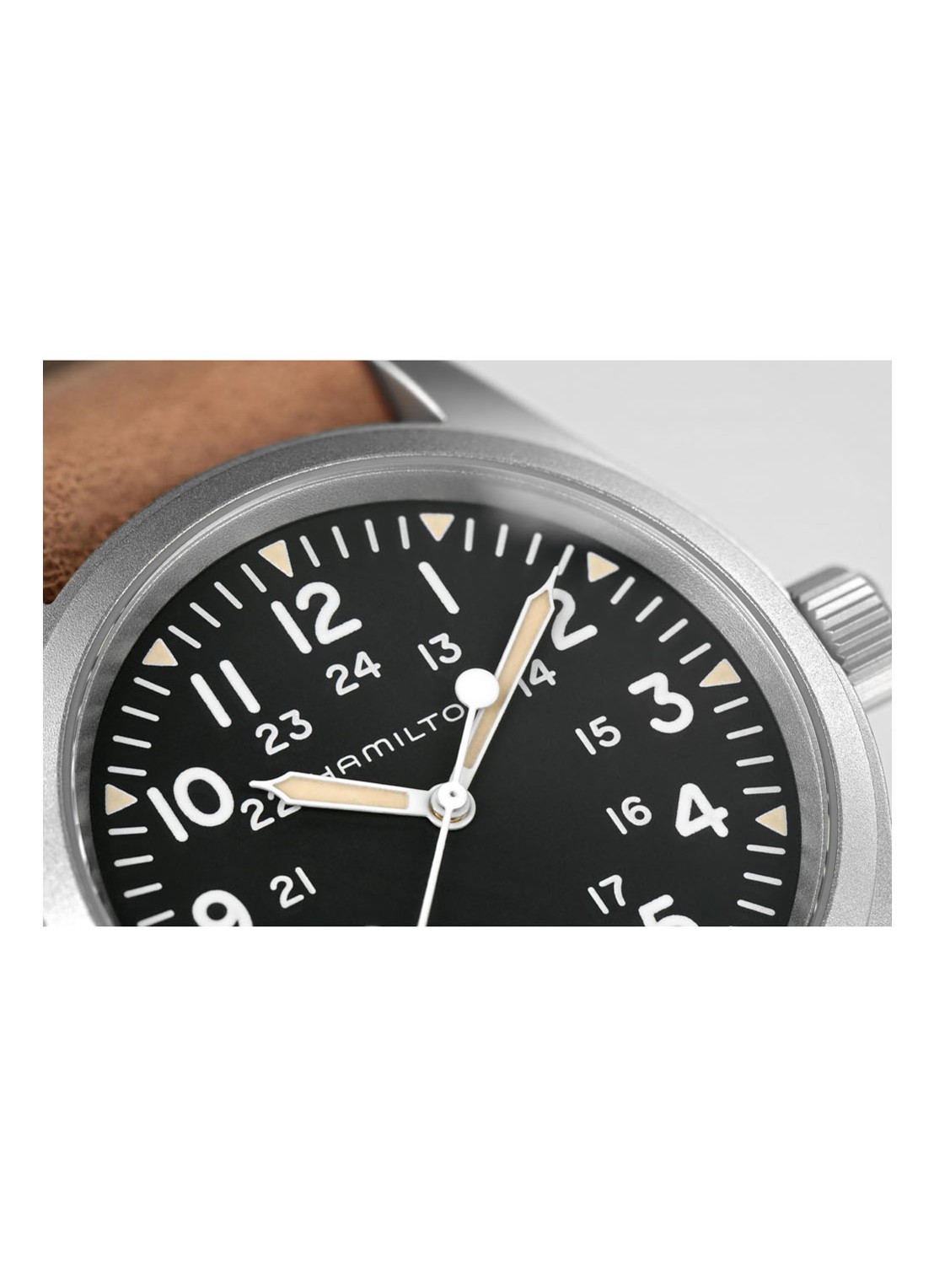 Hamilton Khaki Field Mechanical horloge H69439531 - detail 2 bruin