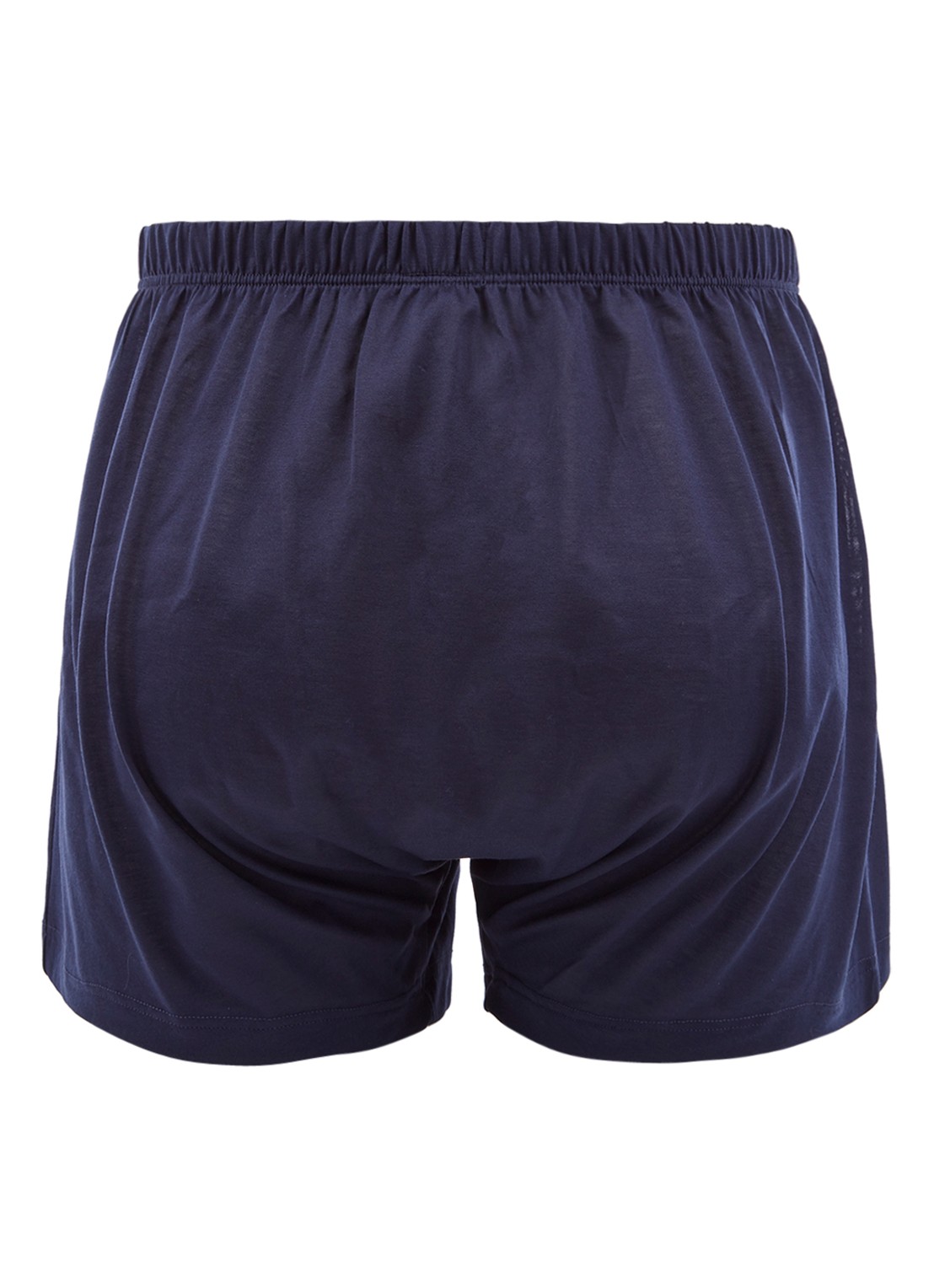 Hanro Boxershort van gemerceriseerd katoen - achterkant donkerblauw
