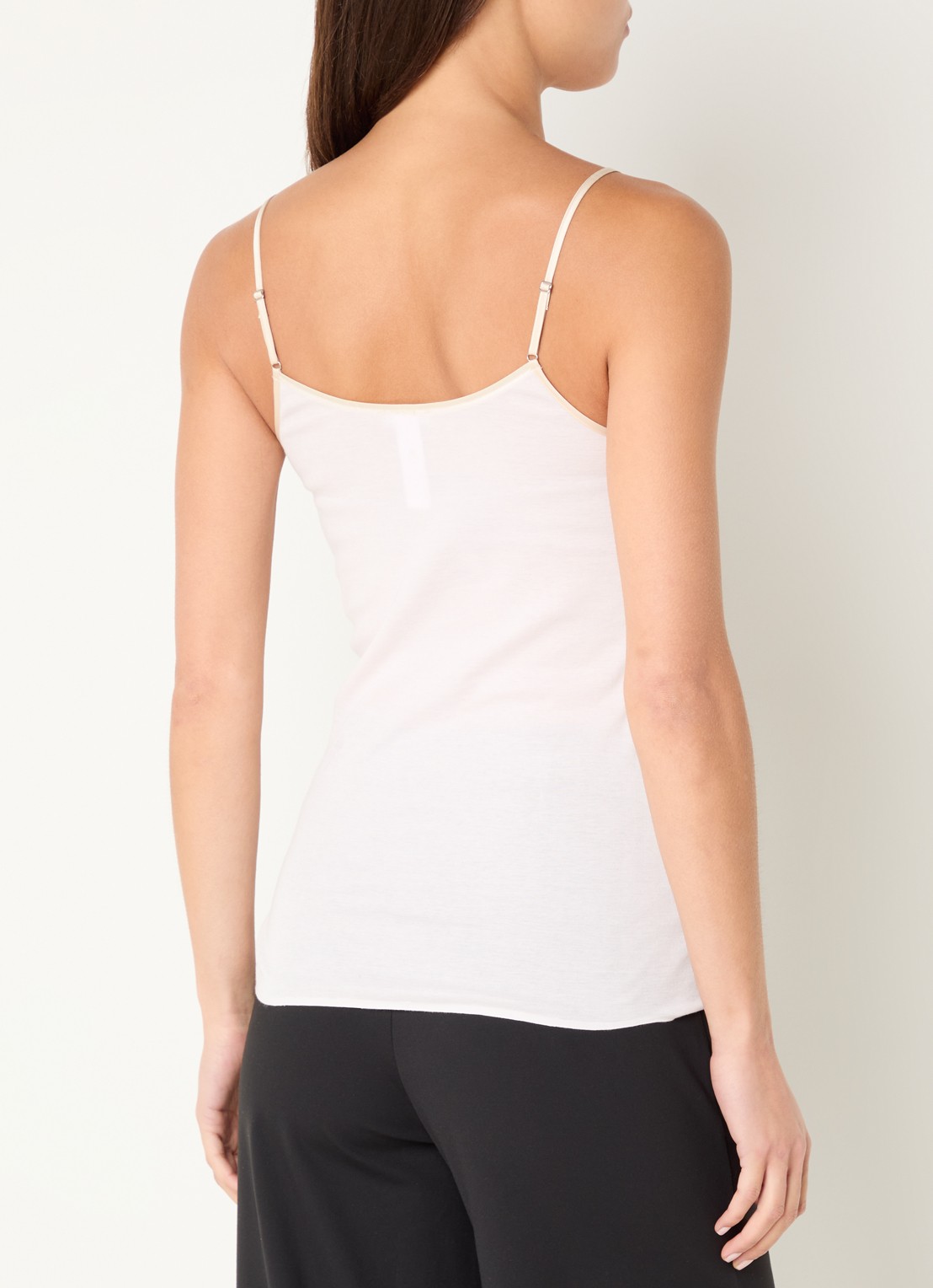 Hanro Cotton Seamless tanktop - achterkant 3 lichtroze
