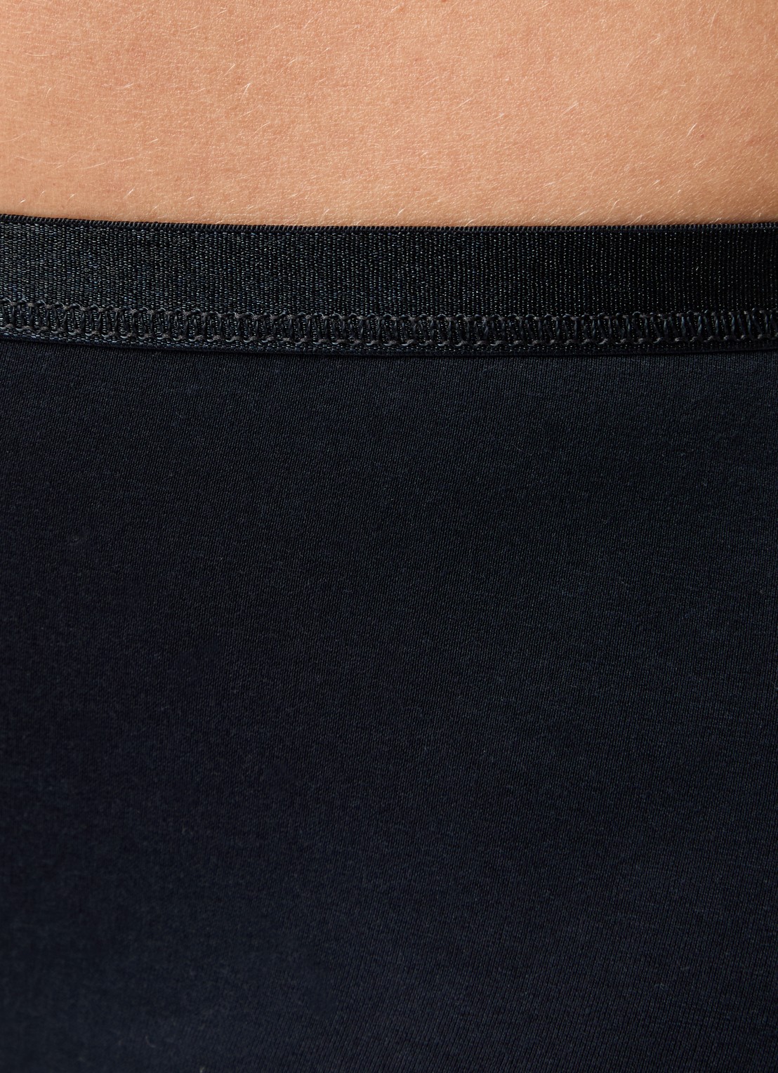 Hanro Cotton Sensation shorty - detail 3 zwart