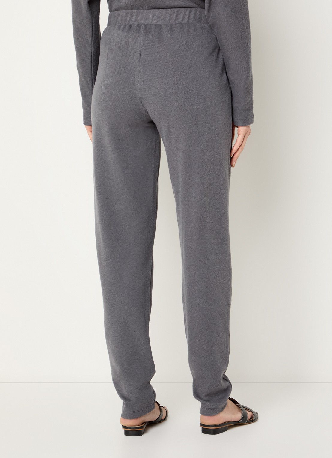 Hanro High waist tapered fit joggingbroek - achterkant donkergrijs