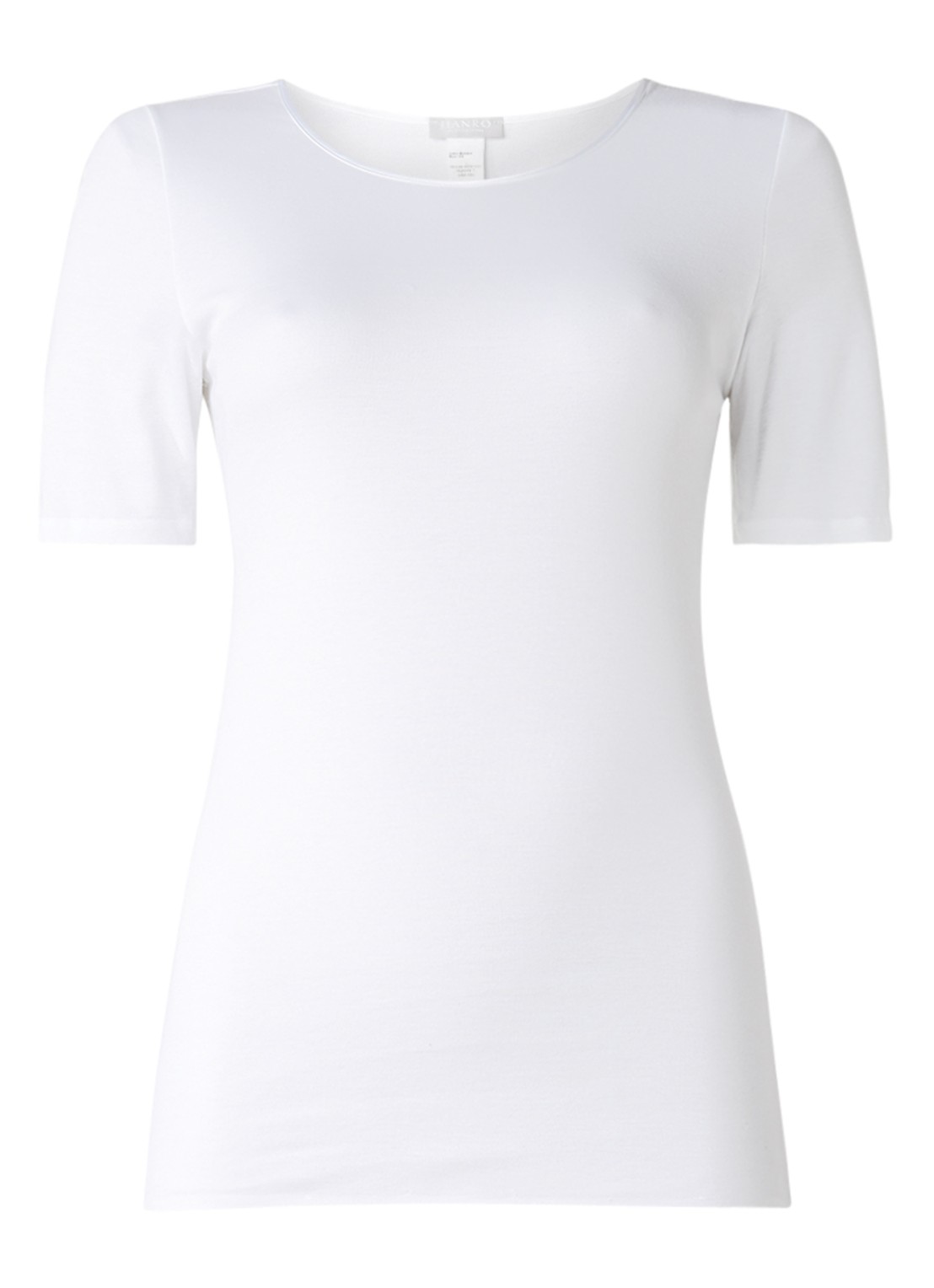 Hanro Naadloos T-shirt met ronde hals - voorkant 3 wit