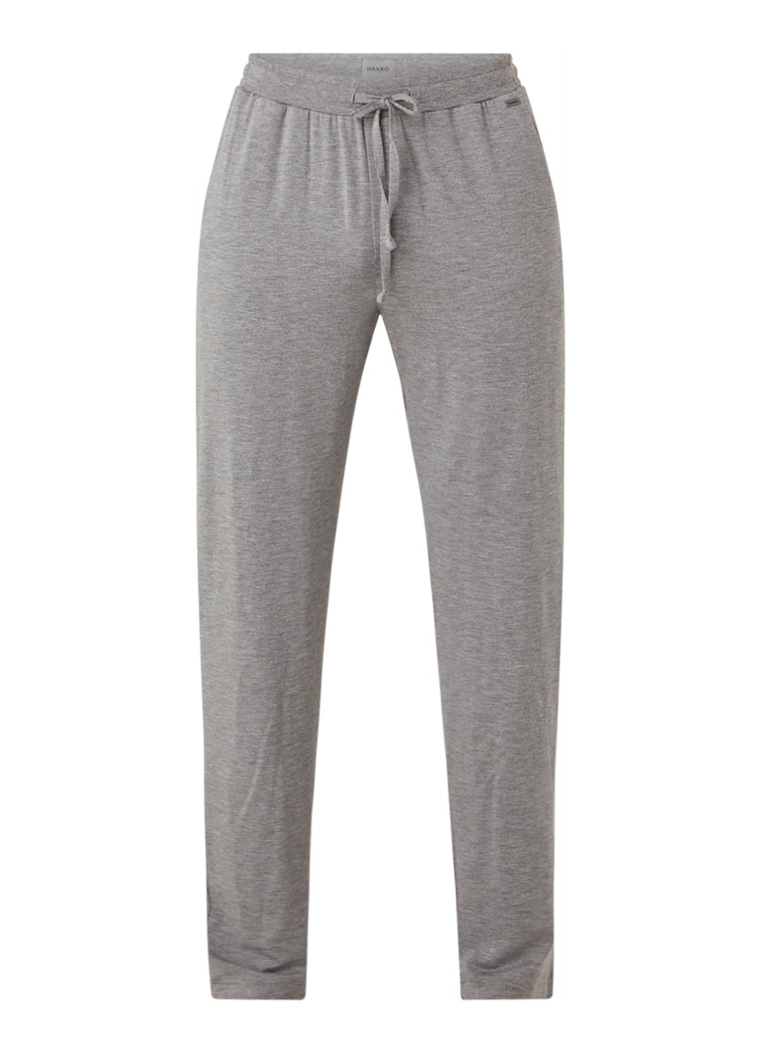 Hanro Pyjamabroek met steekzakken - voorkant 2 antraciet