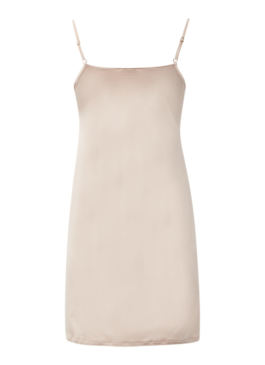 Hanro Satin Deluxe slipdress - achterkant beige