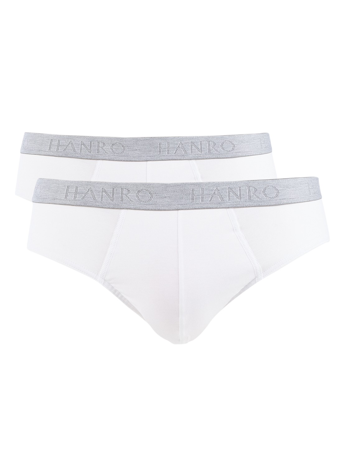 Hanro Slip in uni in 2-pack - voorkant 2 wit