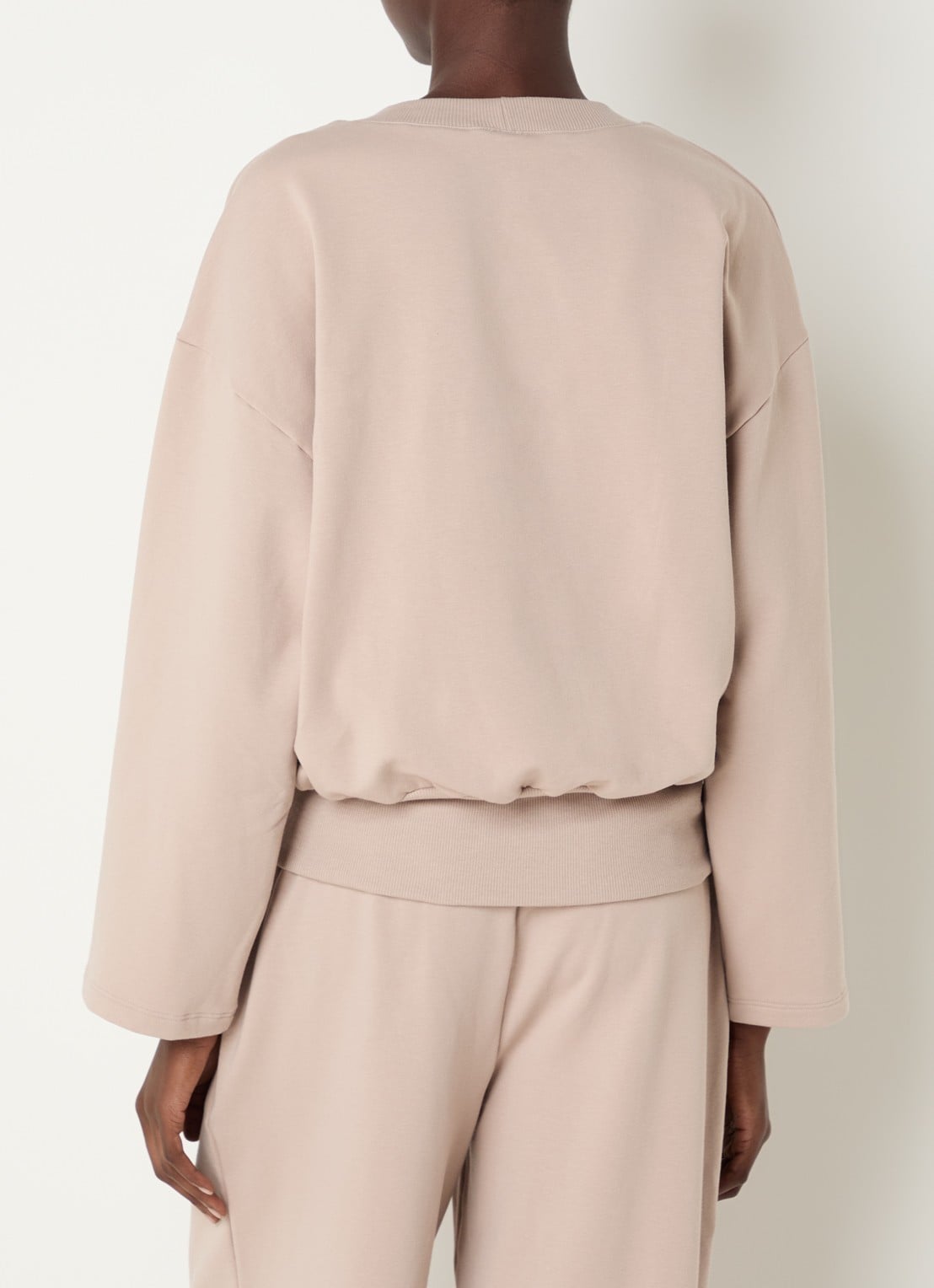 Hanro Sweater met ronde hals - achterkant 4 beige