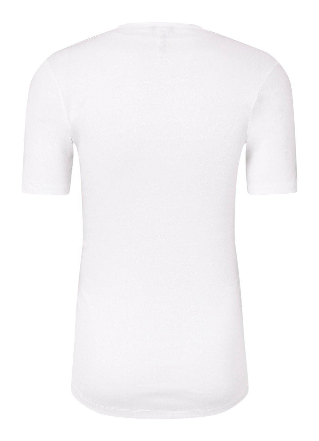 Hanro T-shirt van gemerceriseerd katoen - achterkant wit
