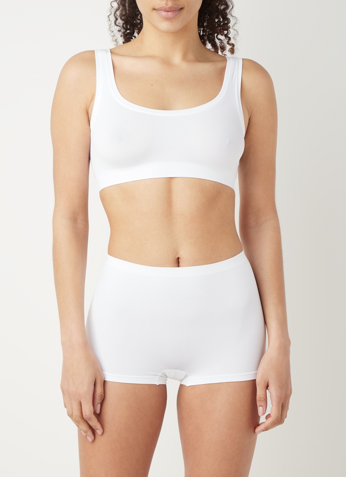 Hanro Touch Feeling bralette zonder vulling - voorkant 4 wit