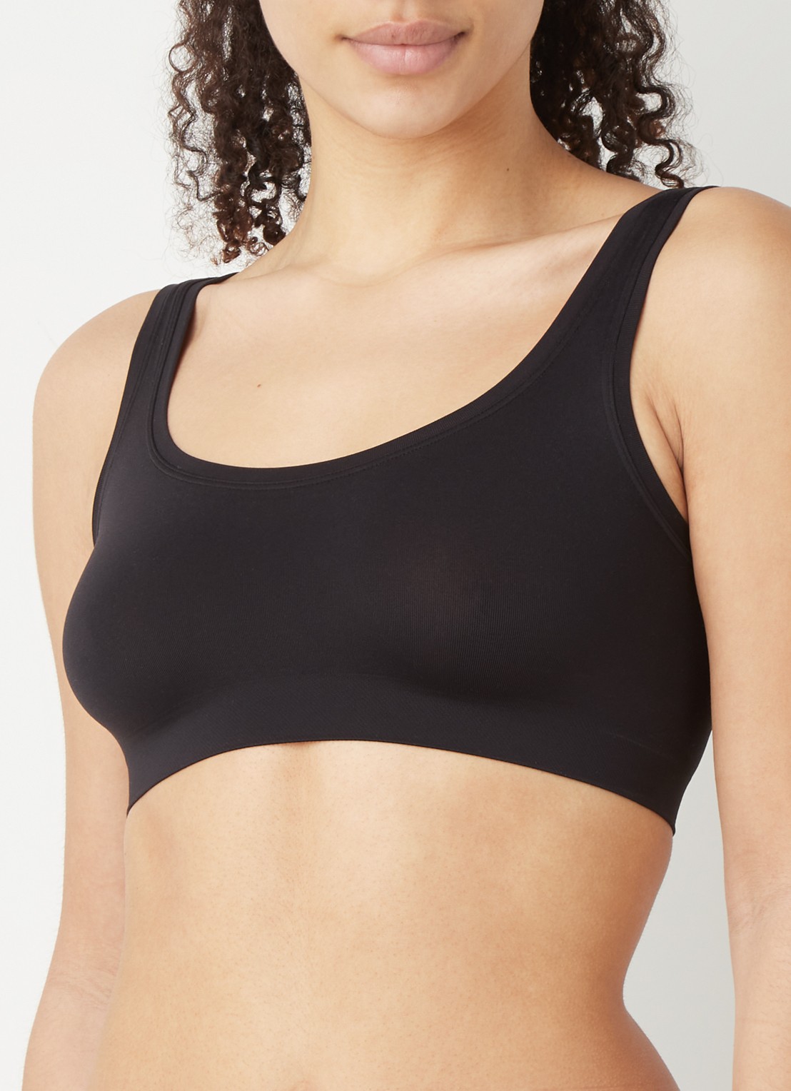 Hanro Touch Feeling bralette zonder vulling - detail 4 zwart