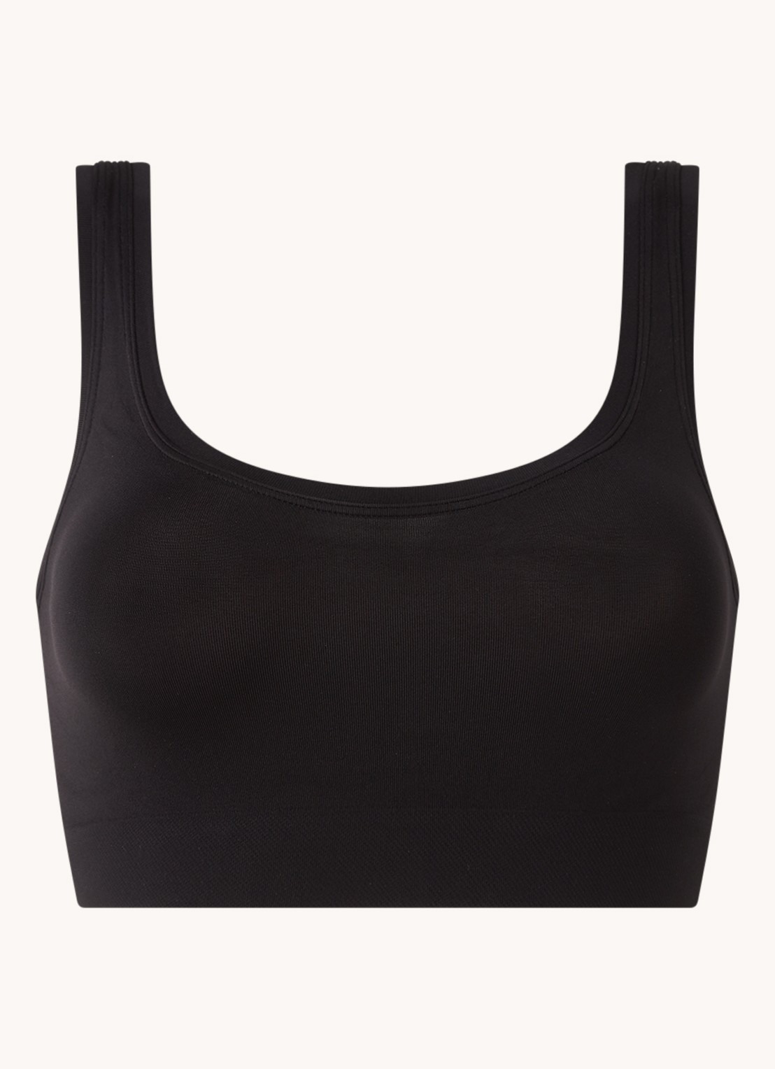 Hanro Touch Feeling bralette zonder vulling - voorkant zwart
