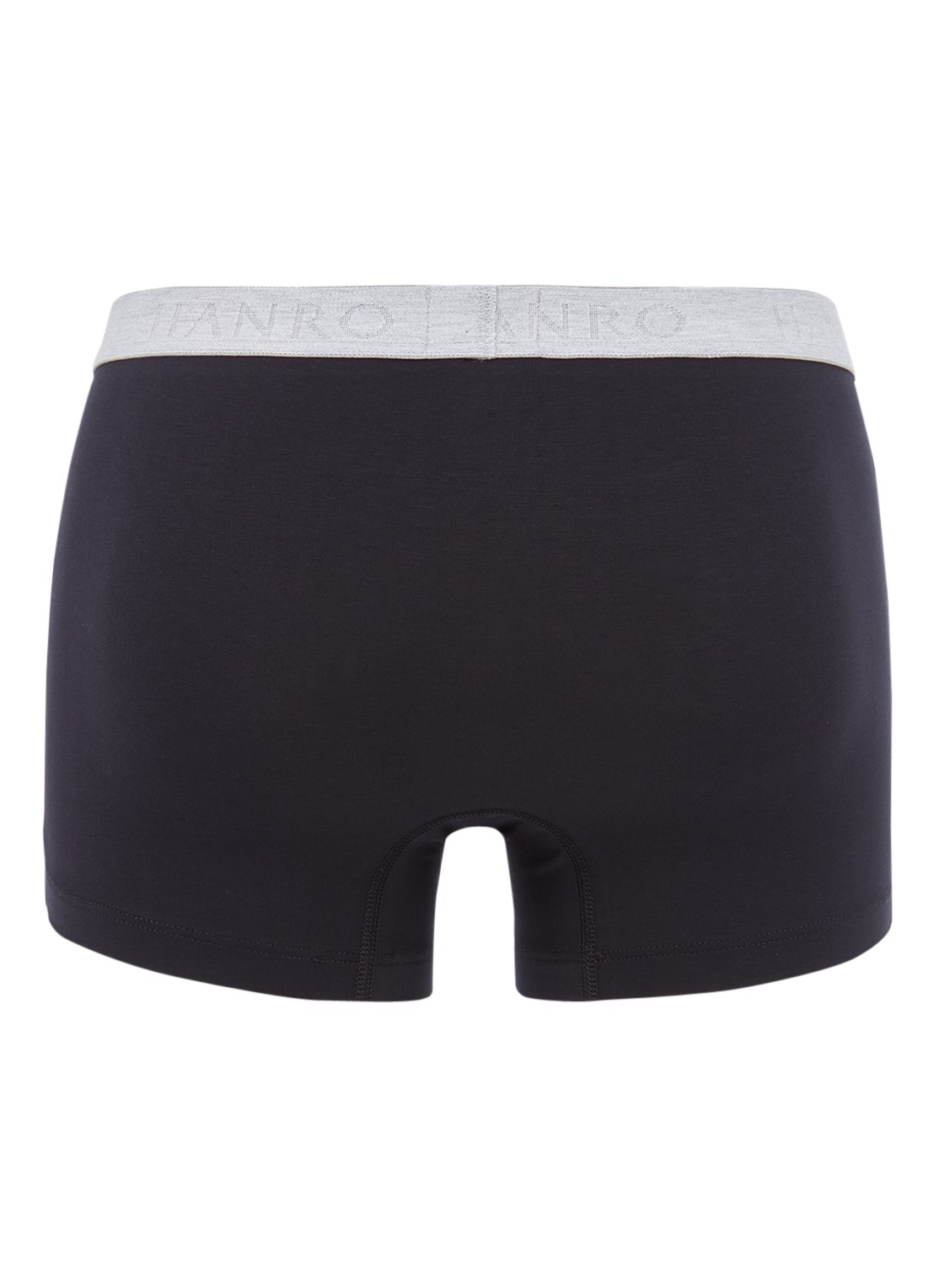 Hanro Trunk Cotton Essentials boxershorts in uni in 2-pack - achterkant zwart