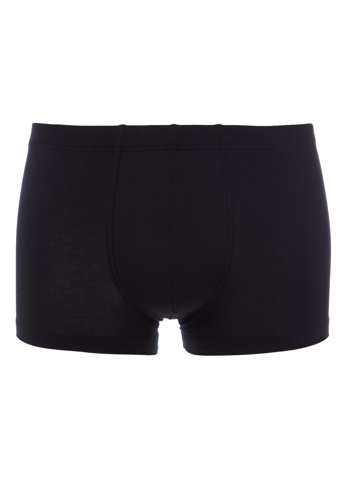 Hanro Trunk Cotton Sensation boxershort van Pima katoen - voorkant 2 zwart