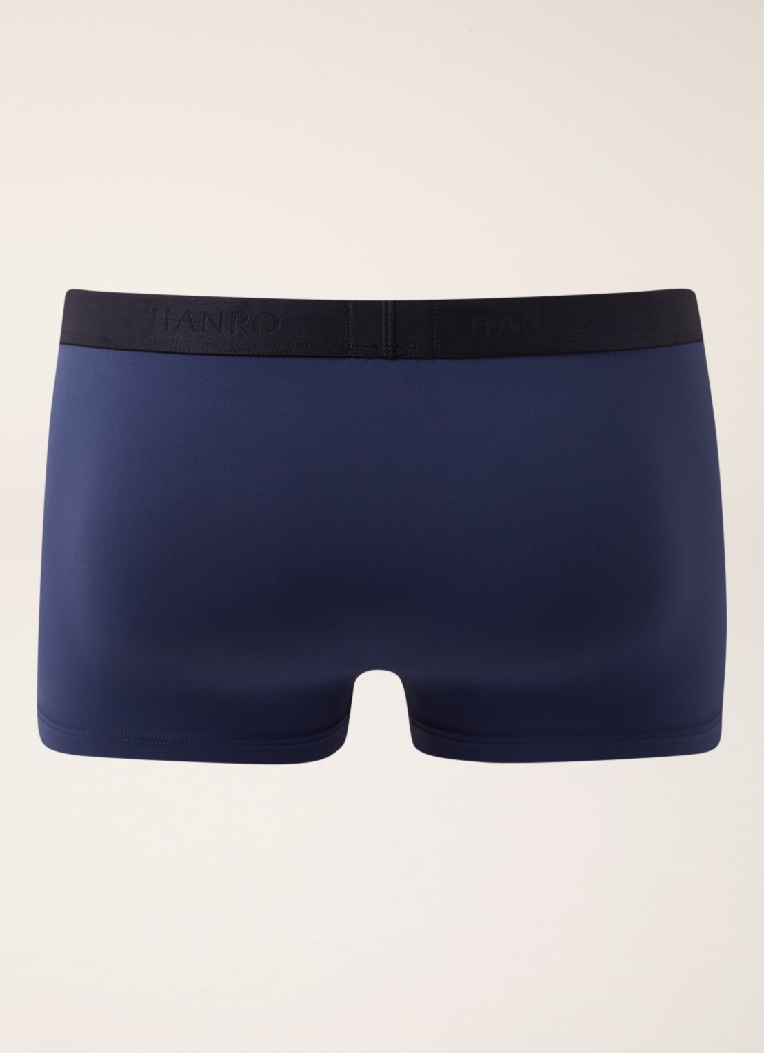 Hanro Trunk Micro Touch boxershort in uni - achterkant blauw