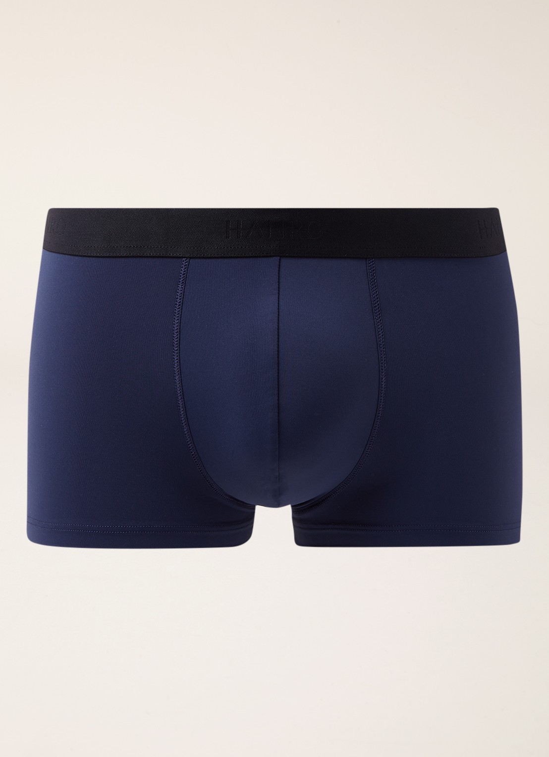 Hanro Trunk Micro Touch boxershort in uni - voorkant 3 blauw