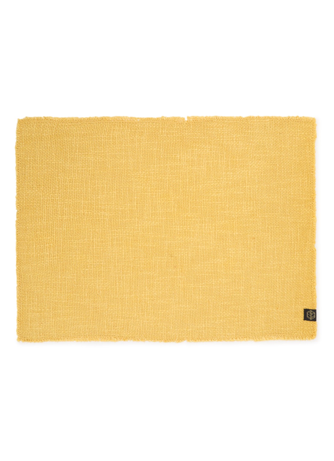 Haomy California placemat 35 x 45 cm - voorkant okergeel
