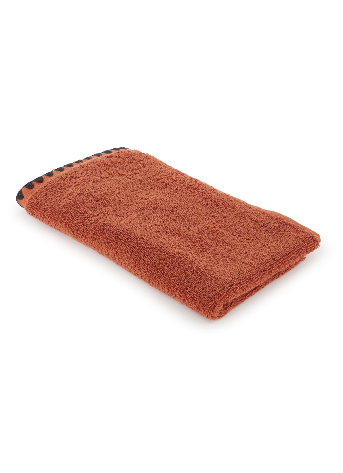 Haomy Issey gastendoek 30 x 50 cm - voorkant 2 roestbruin