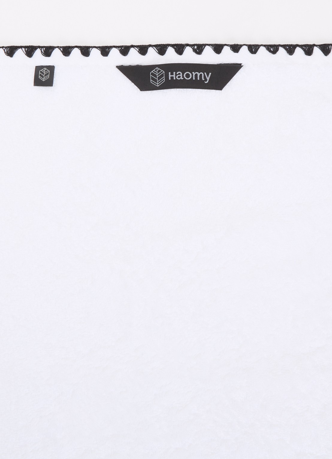 Haomy Issey gastendoek 30 x 50 cm - voorkant 2 wit