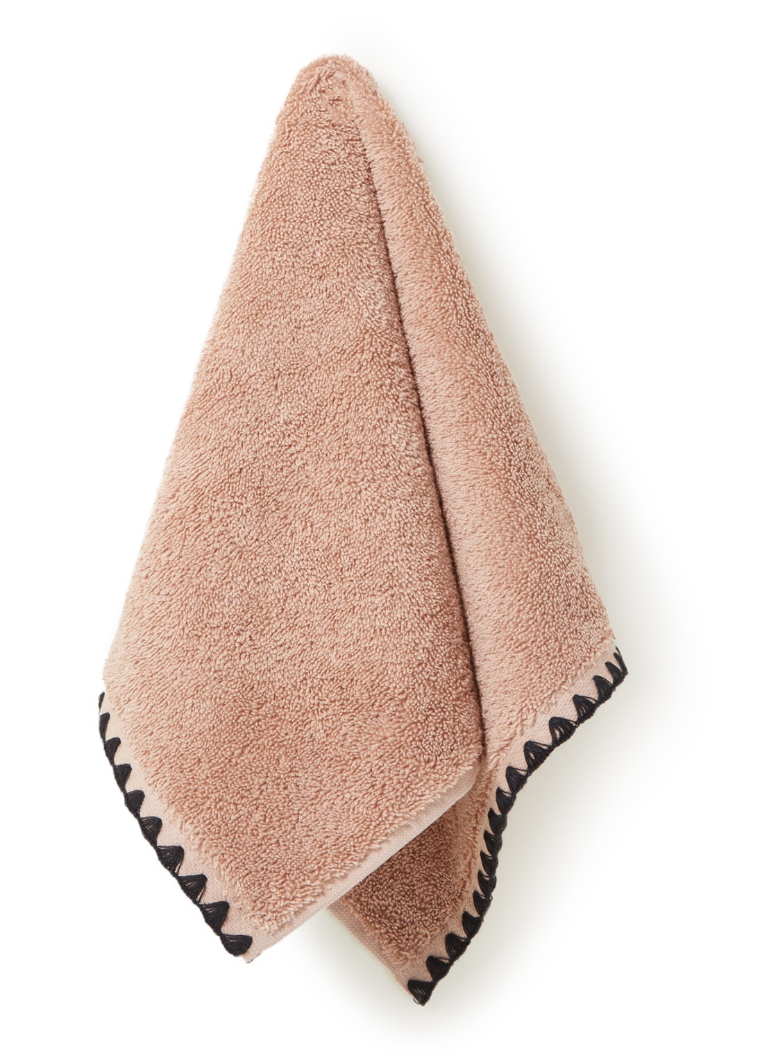 Haomy Issey keukendoek van katoen 30 x 50 cm - voorkant lichtroze