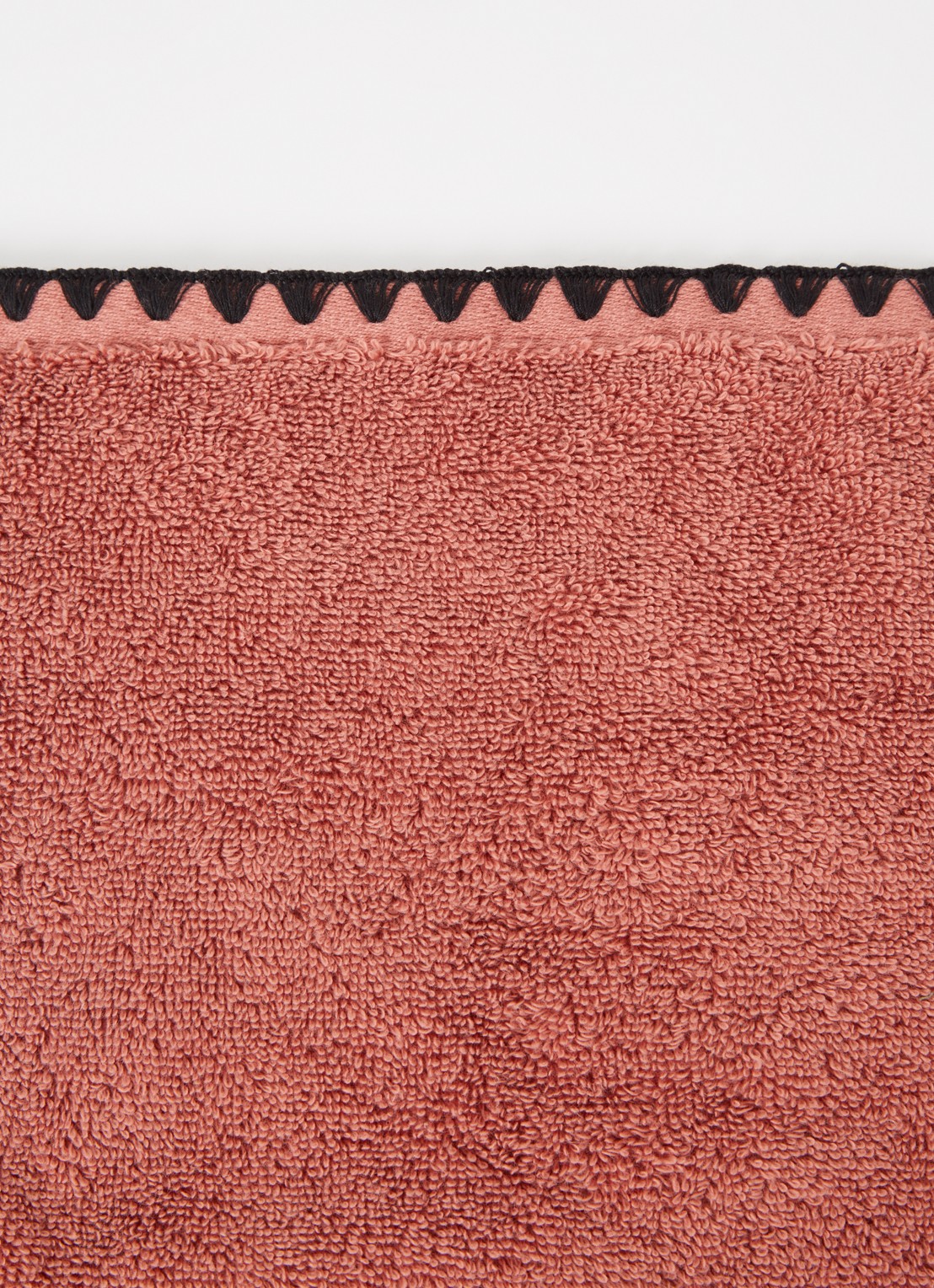 Haomy Issey keukendoek van katoen 30 x 50 cm - detail oranjerood