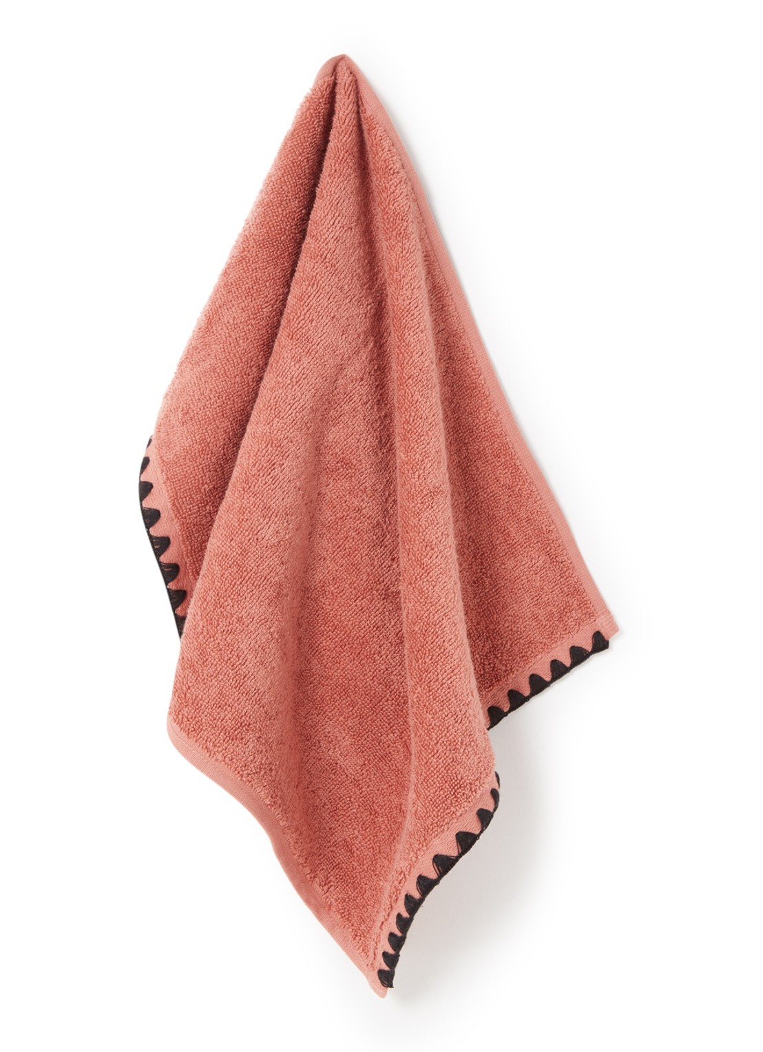Haomy Issey keukendoek van katoen 30 x 50 cm - voorkant 2 oranjerood