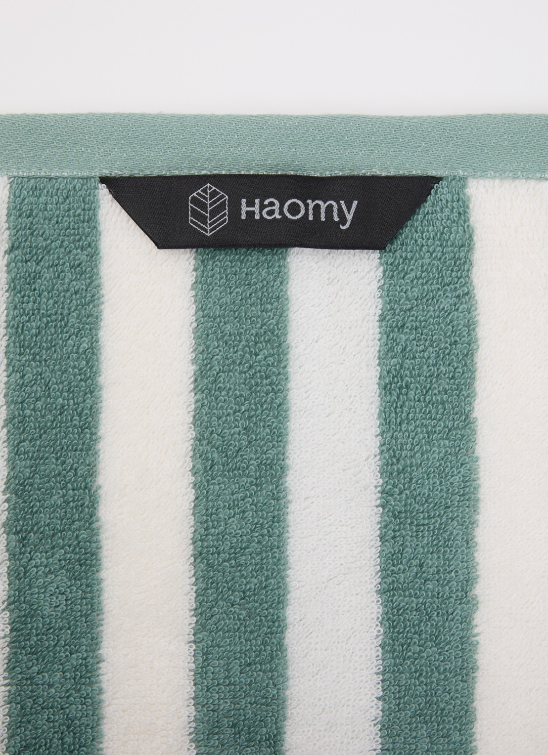 Haomy Santorini mini gastendoek 30 x 50 cm  - detail 2 blauwgrijs