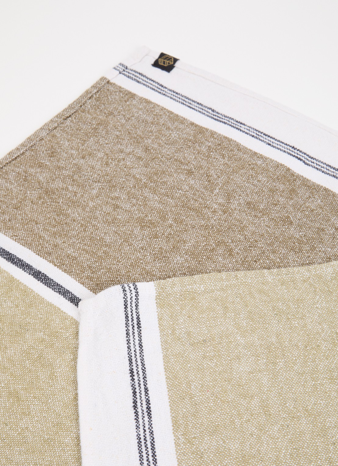 Haomy Trevise theedoek 46 x 70 cm  - voorkant 2 groen