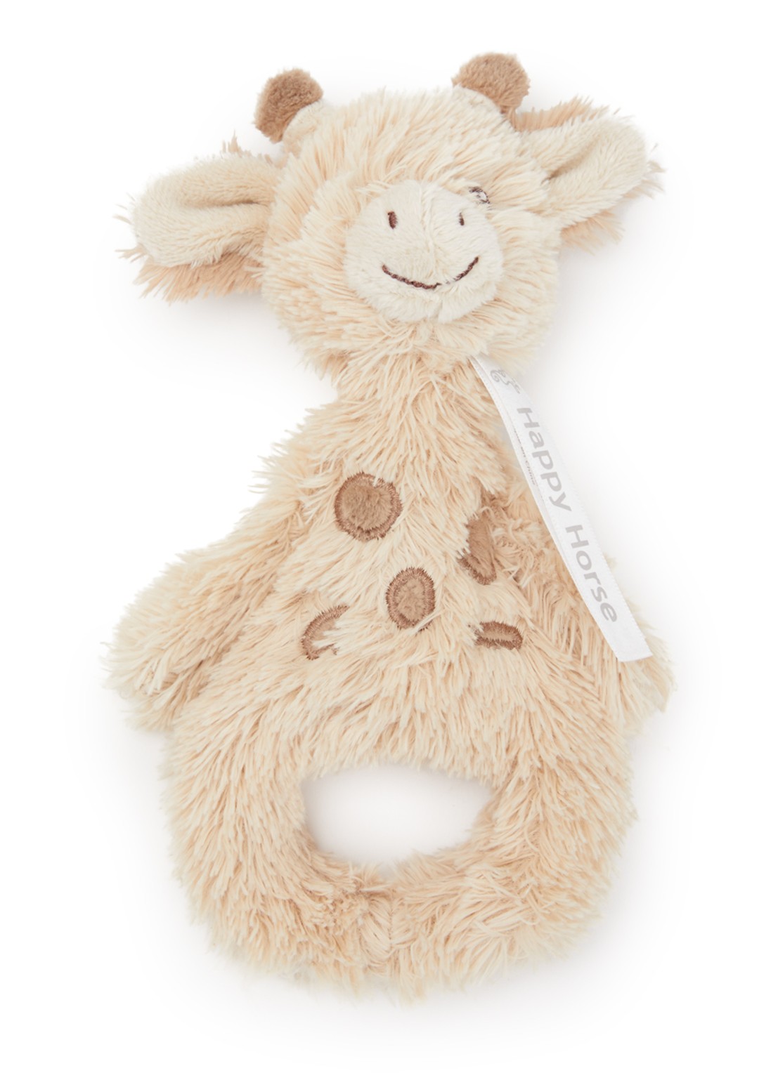 Happy Horse Giraffe Gus rammelaar 18 cm - voorkant lichtbruin