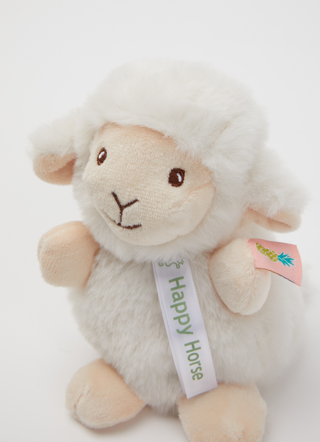Happy Horse Lamb Logan knuffel 14 cm - voorkant 2 gebroken wit