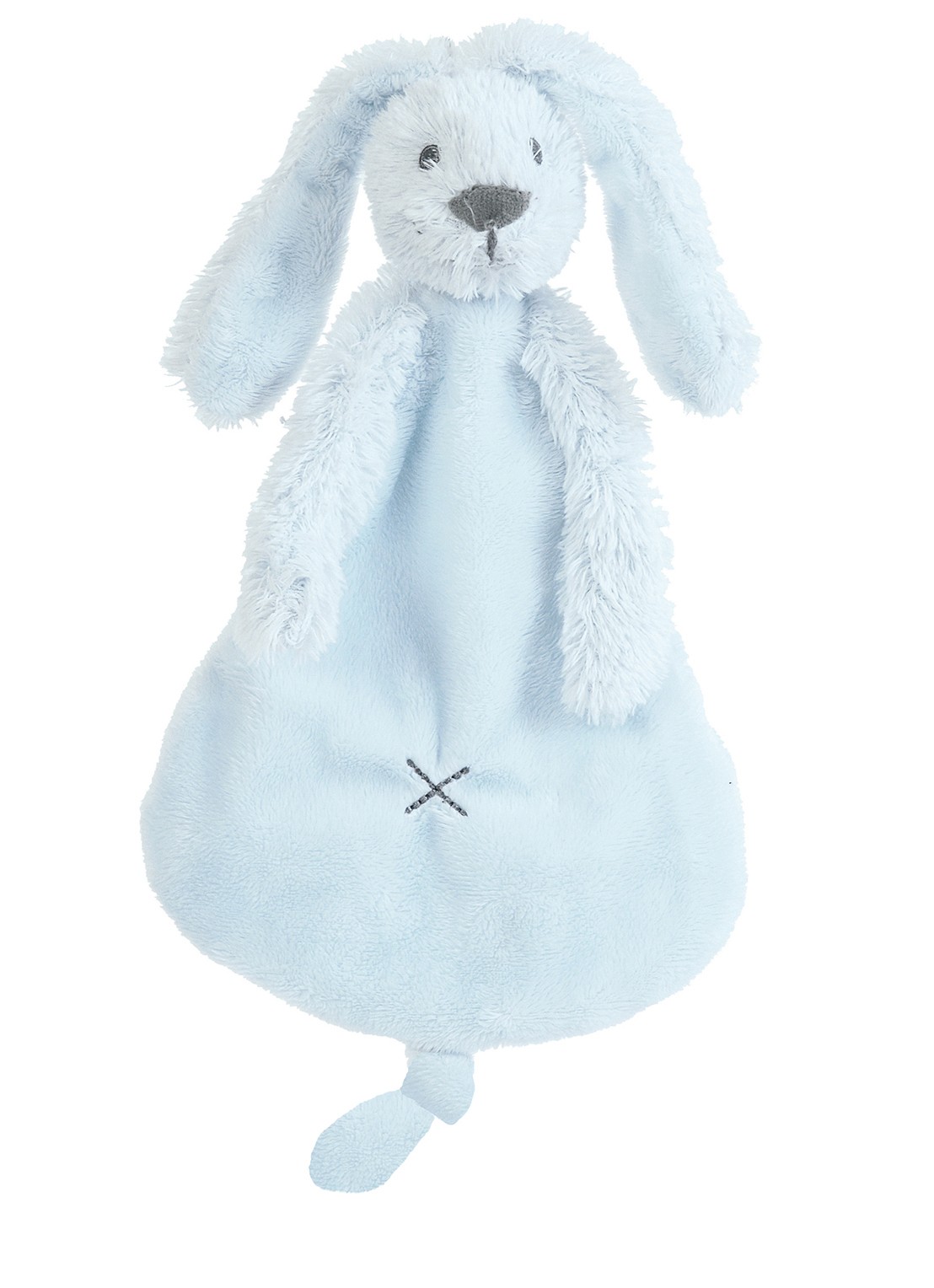 Happy Horse Mini Rabbit Ritchie knuffeldoekje 25 cm - voorkant blauw