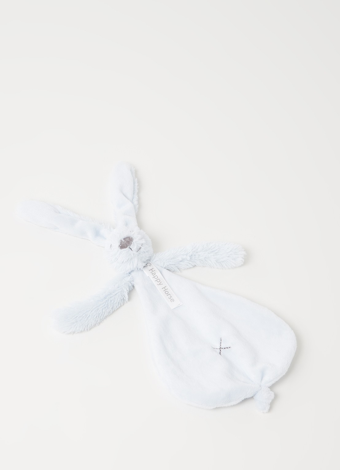 Happy Horse Rabbit Richie knuffeldoekje 32 cm - voorkant 2 lichtblauw