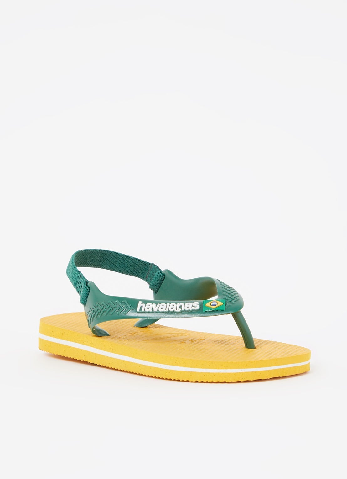 Havaianas Brasil slipper met hielbandje - voorkant okergeel
