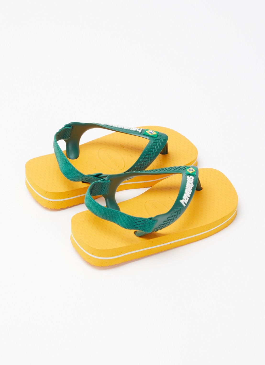Havaianas Brasil slipper met hielbandje - achterkant 3 oranje