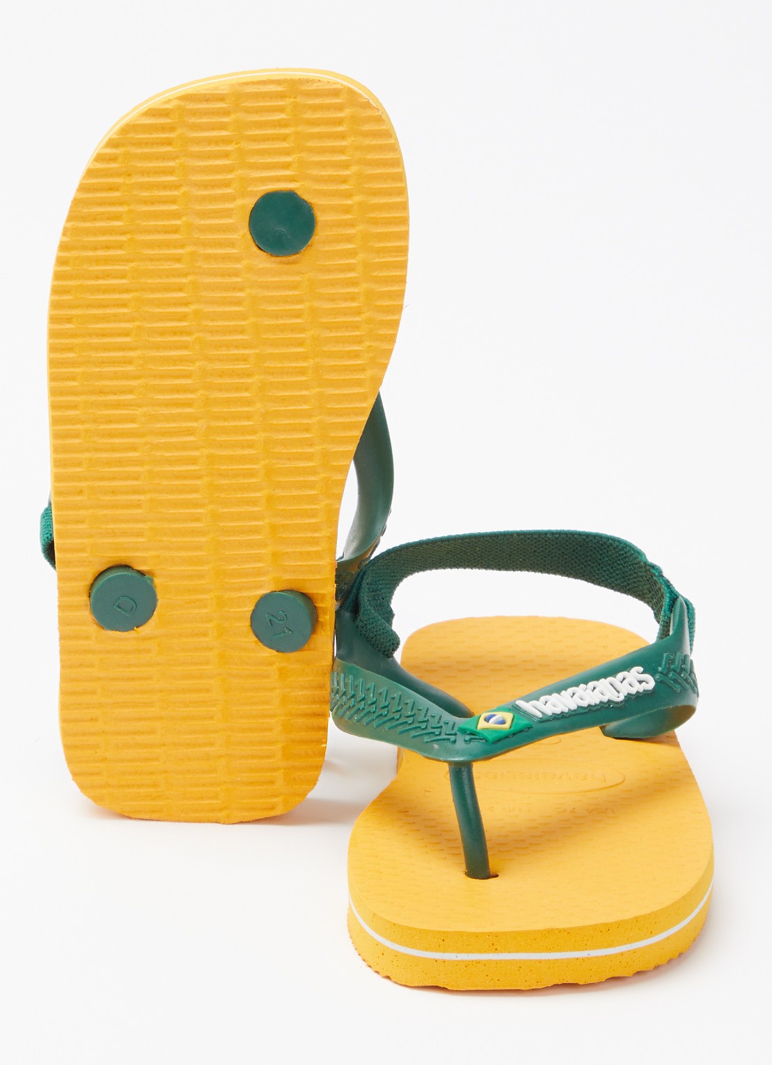 Havaianas Brasil slipper met hielbandje - detail 4 oranje
