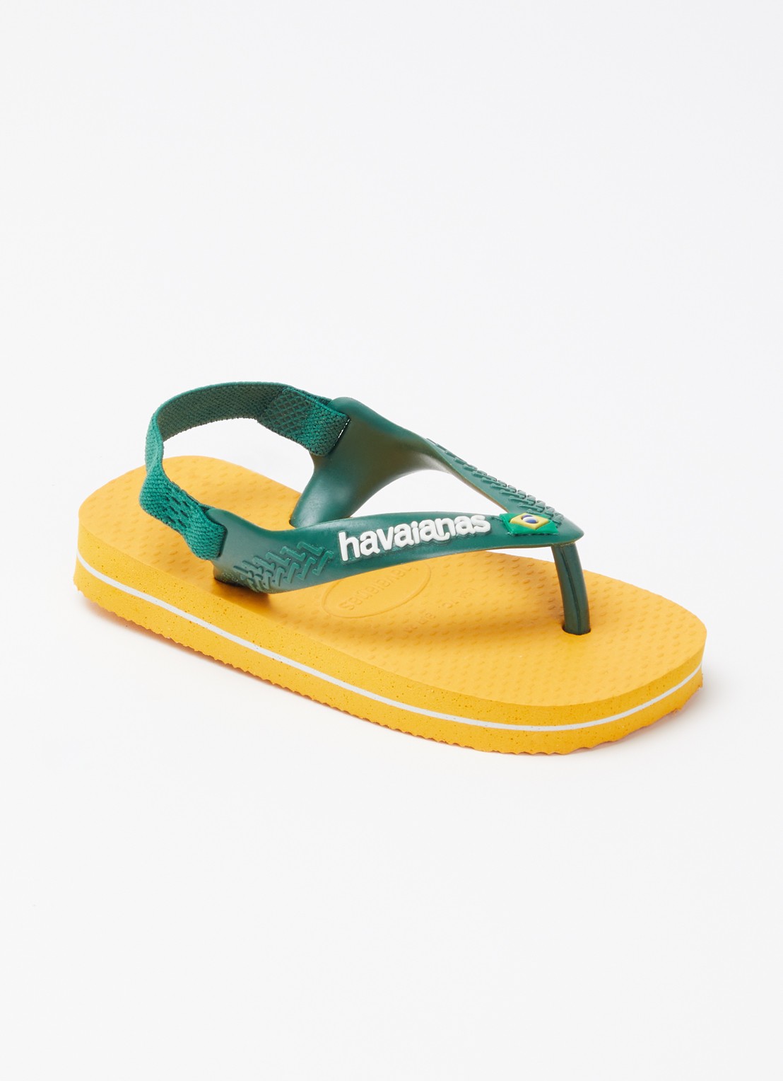 Havaianas Brasil slipper met hielbandje - voorkant 2 oranje