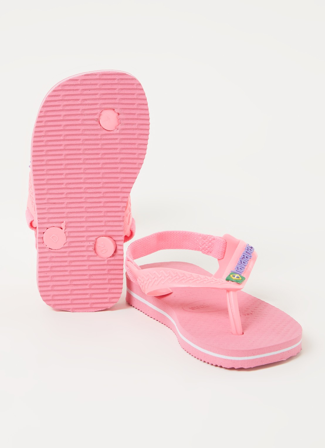 Havaianas Brasil slipper met hielbandje - detail 2 lichtroze