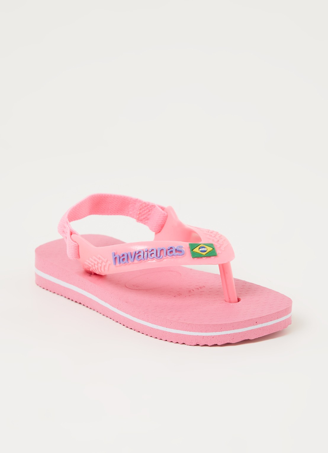 Havaianas Brasil slipper met hielbandje - voorkant 4 lichtroze